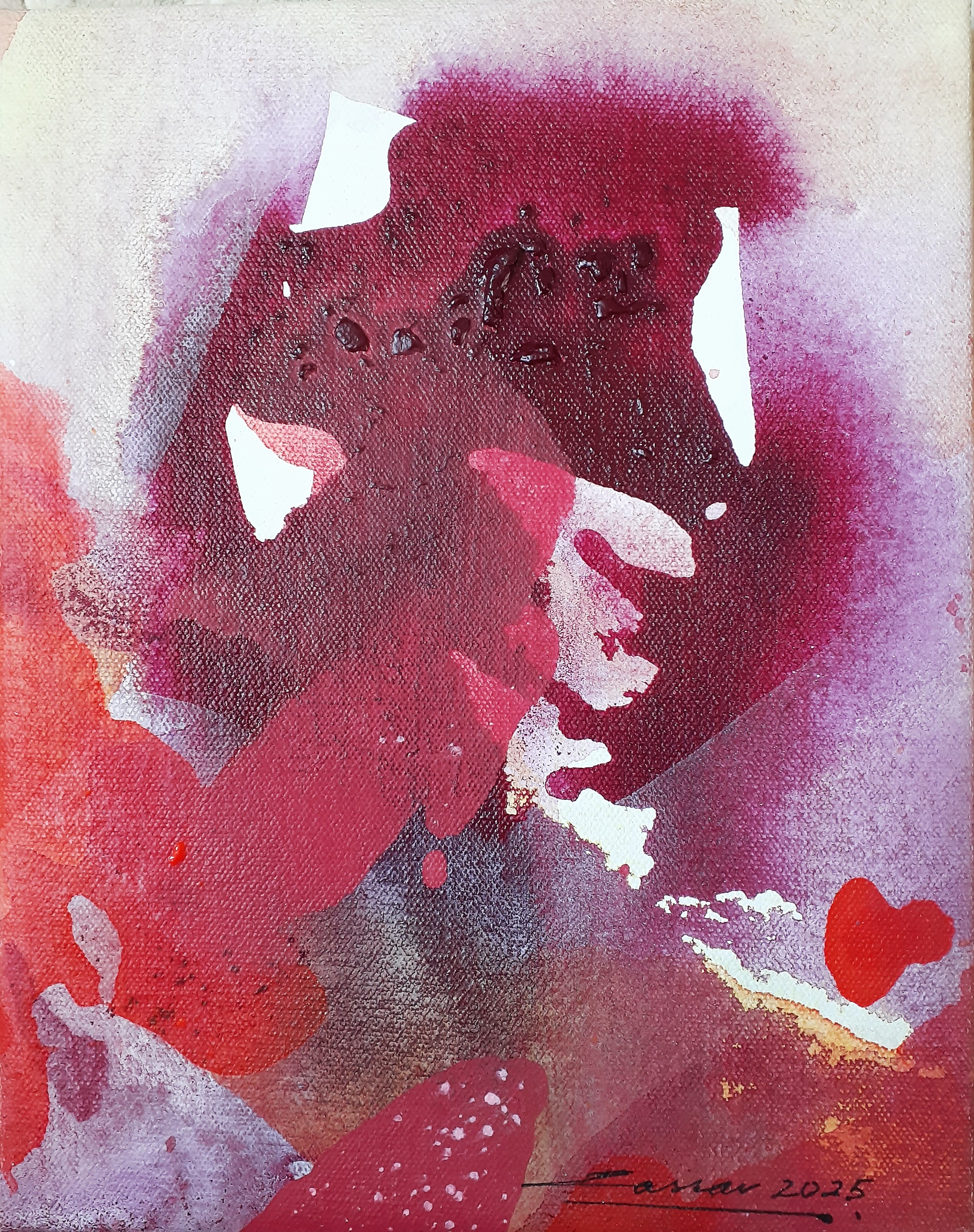 Encounter V: Acrylic on Canvas, 25 x 20cm, 2025