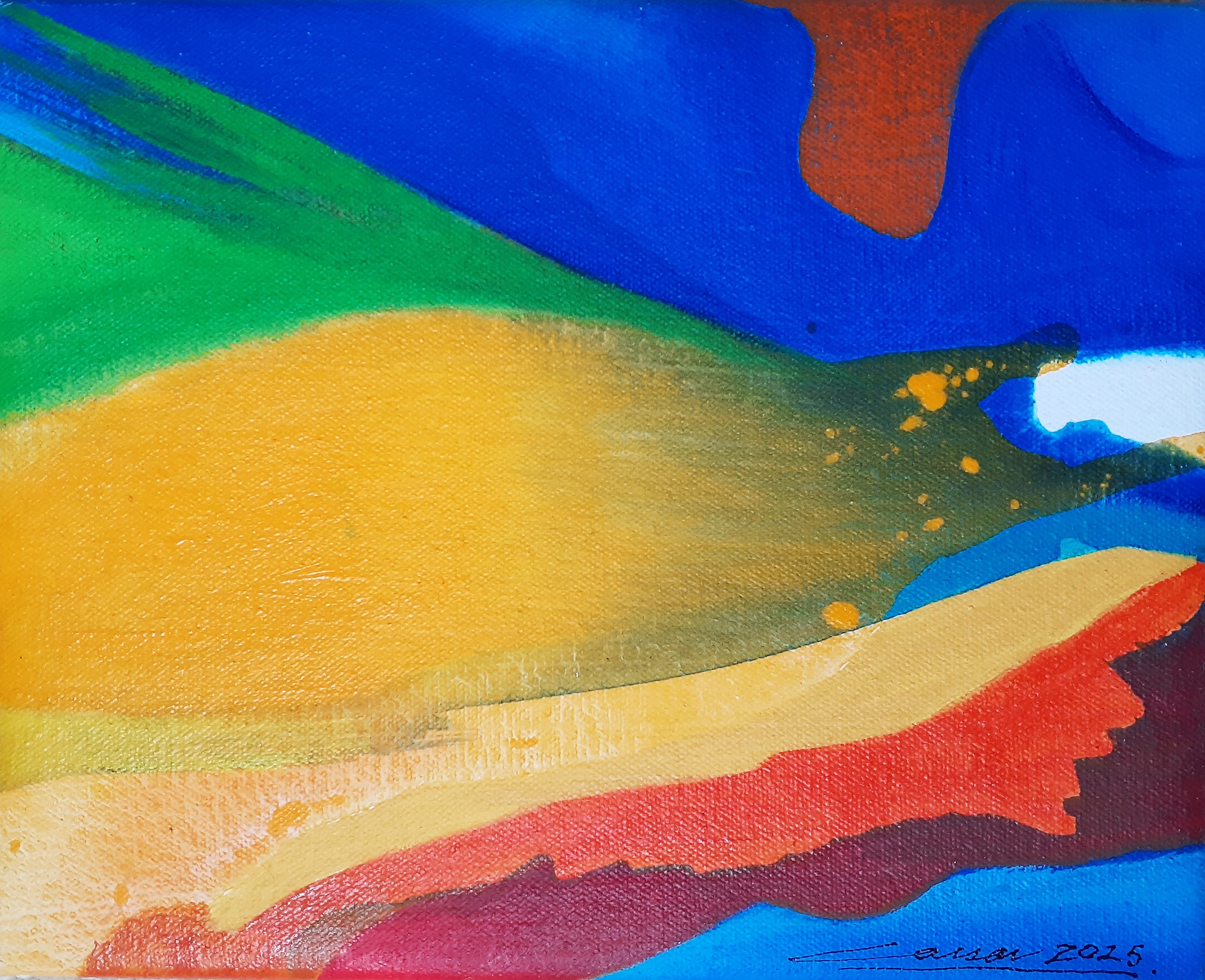 Encounter VI: Acrylic on Canvas, 25 x 20cm, 2025