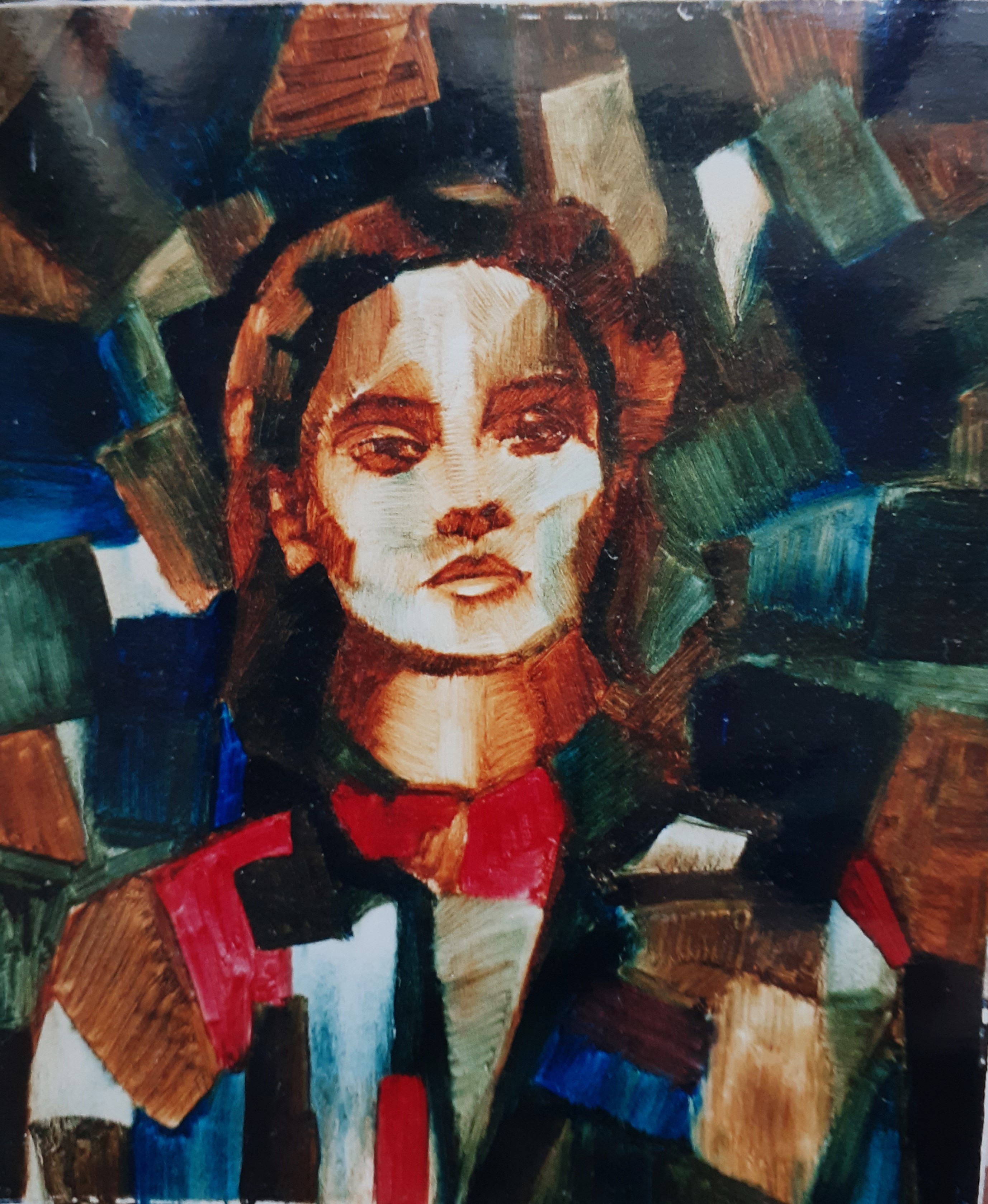 Joan of Arc: Oil on Canvas, 450 x 42cm, signed, 1981