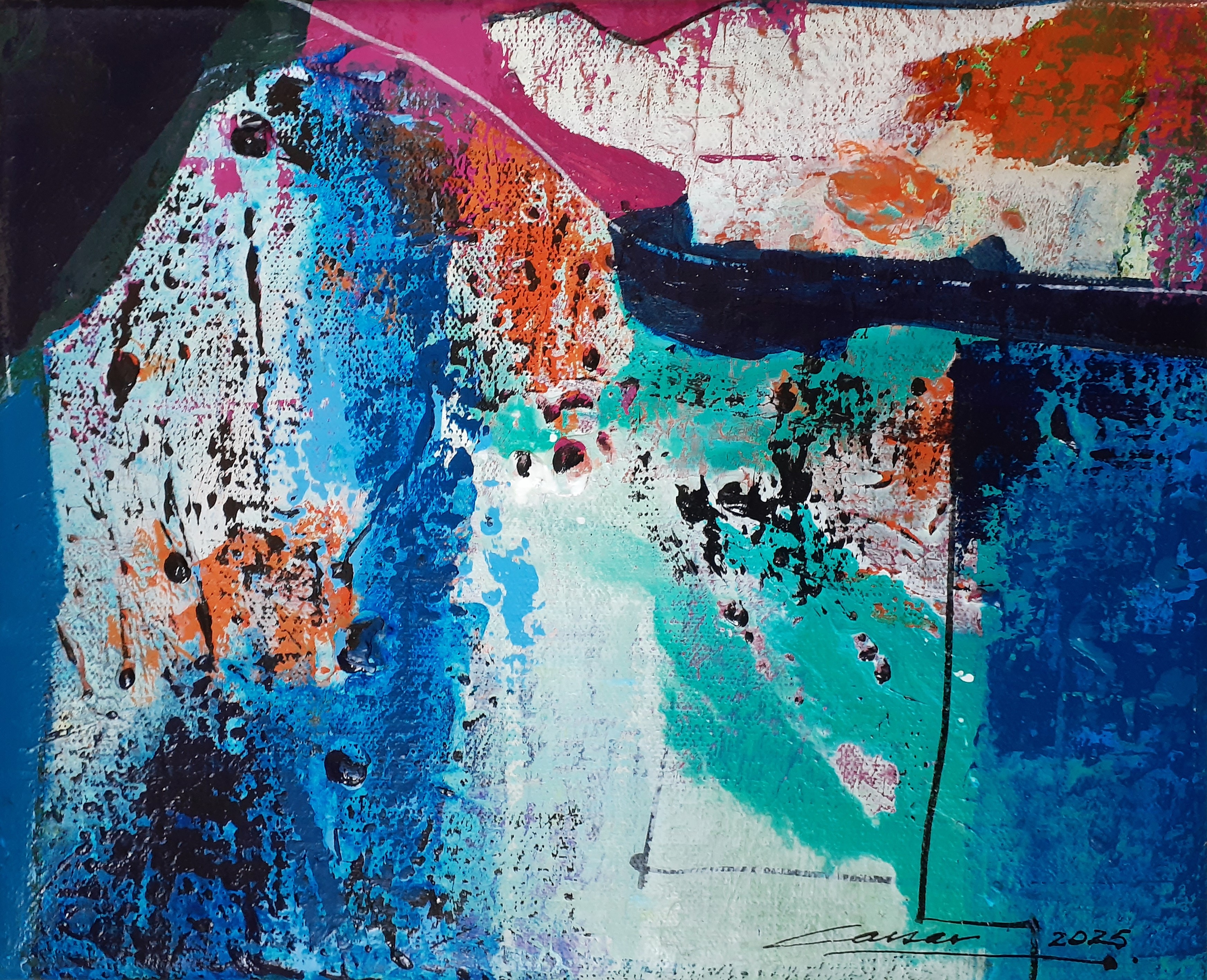 Painting II: Acrylic on Canvas, 20 x 25cm, 2025
