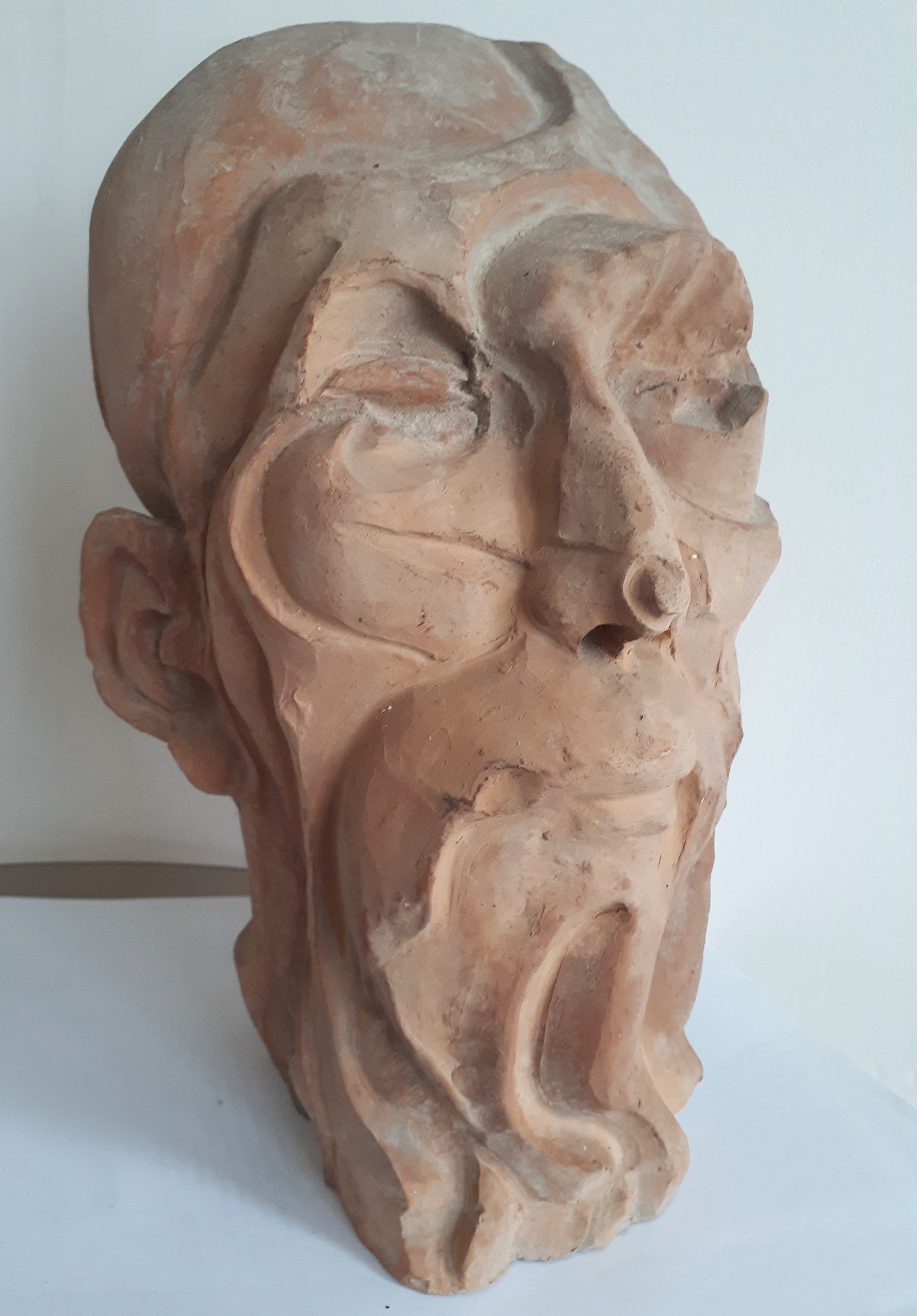 The Prophet (Three-Quarter-View I): Terracotta, 1982